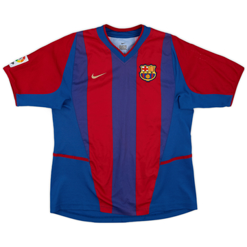 2002-03 Barcelona Home Shirt - 6/10 - (XL.Boys)