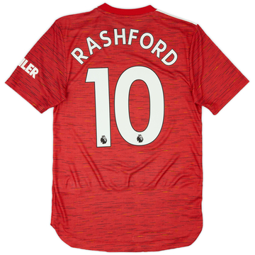 2020-21 Manchester United Authentic Home Shirt Rashford #10 (XS)