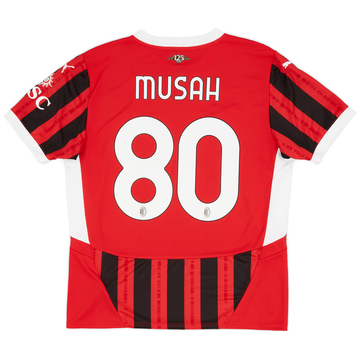 2024-25 AC Milan Home Shirt Musah #80