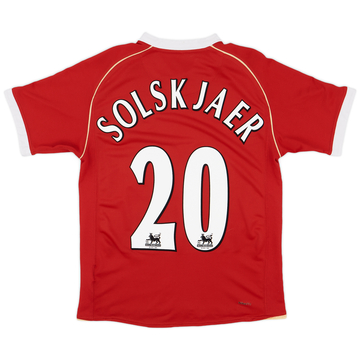 2006-07 Manchester United Home Shirt Solskjaer #20 - 5/10 - (S)