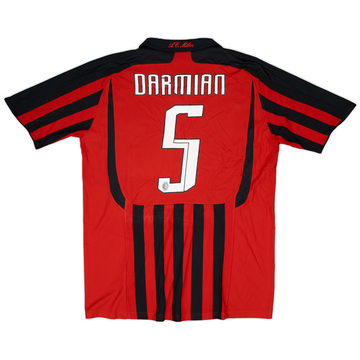 2007-08 AC Milan Player Issue Home Shirt Darmian #5