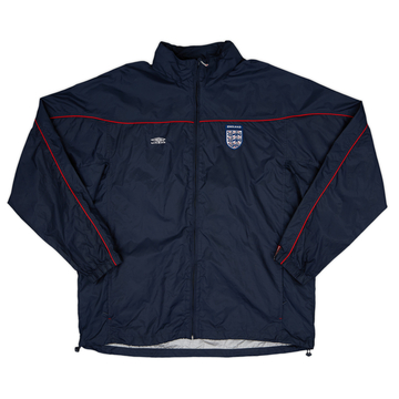 2000-02 England Umbro Hooded Rain Jacket - 9/10 - (XXL)