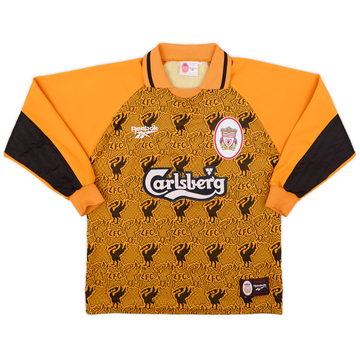 1996-97 Liverpool GK Shirt - 8/10 - (S)