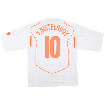 2004-06 Netherlands Player Issue Away L/S Shirt V.Nistelrooy #10 - 6/10 - (XL)