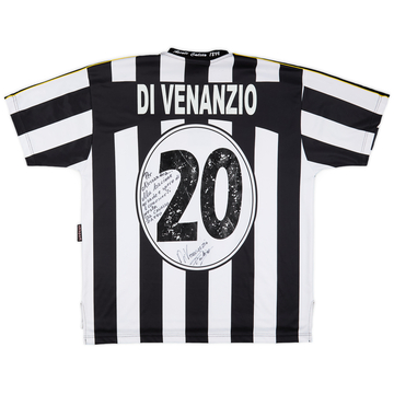 2003-05 Ascoli Signed Home Shirt Di Venanzio #20 - 6/10 - (L)