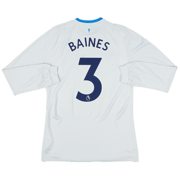 2017-18 Everton Away L/S Shirt Baines #3 (S)