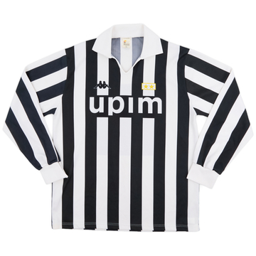 1989-90 Juventus Basic Home L/S Shirt #11 - 8/10 - (XL)