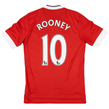 2015-16 Manchester United Home Shirt Rooney #10 - 9/10 - (XS)