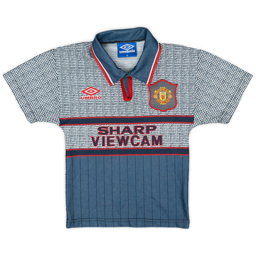 1995-96 Manchester United Away Shirt - 8/10 - (S.Boys)