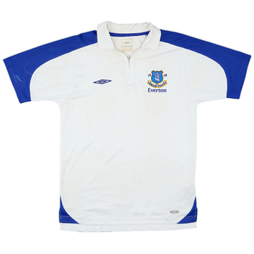 2005-06 Everton Umbro 1/4 Zip Polo Shirt - 6/10 - (S)
