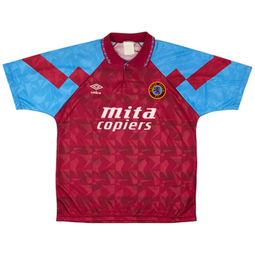 1990-92 Aston Villa Home Shirt - 7/10 - (L)