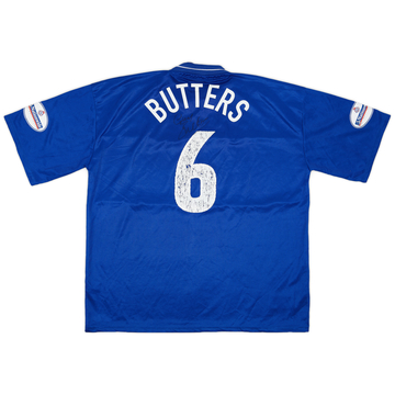 2001-02 Gillingham Match Worn Signed Home Shirt Butters #6