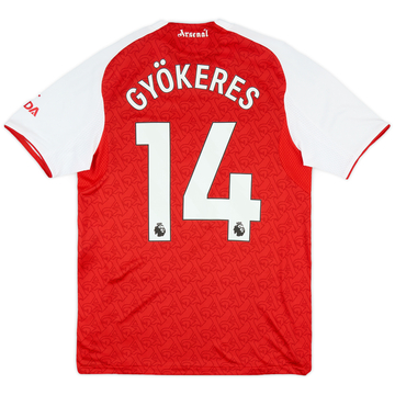 2025-26 Arsenal Authentic Home Shirt Gyokeres #14
