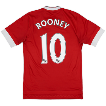2015-16 Manchester United Home Shirt Rooney #10 - 6/10 - (XS)