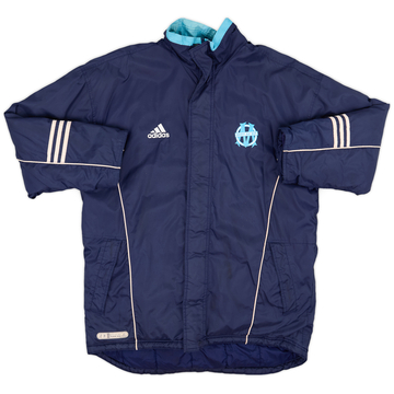 2000-01 Olympique Marseille adidas Padded Bench Coat - 7/10 - (L/XL)
