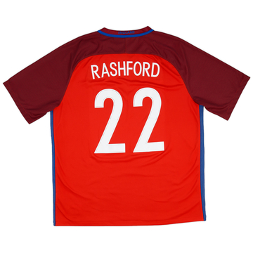 2016-17 England Away Shirt Rashford #22 - 9/10 - (XL)