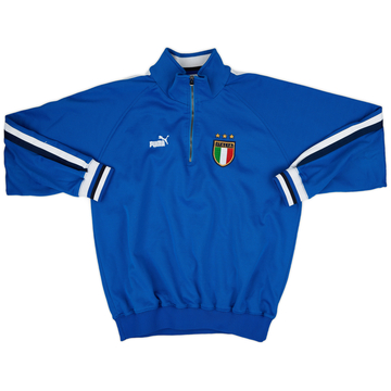 2003-04 Italy 1/4 Zip Puma Track Jacket - 8/10 - (XL)