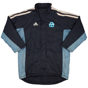 2000-01 Olympique Marseille adidas Padded Bench Coat - 6/10 - (L)