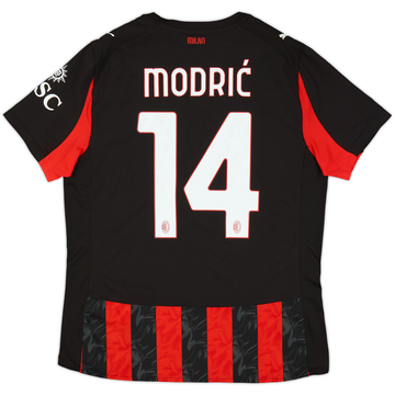 2025-26 AC Milan Authentic Home Shirt Modric #14