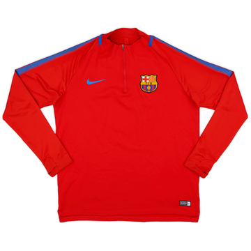 2017-18 Barcelona Nike 1/4 Zip Training Top - 7/10 - (L)