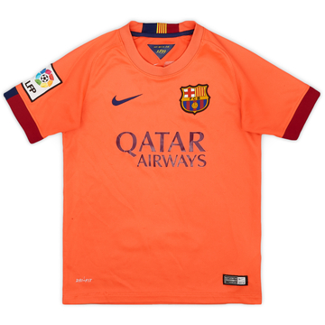 2014-15 Barcelona Away Shirt - 6/10 - (S.Boys)