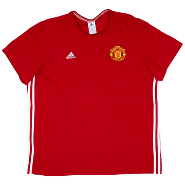 2016-17 Manchester United adidas Cotton Tee - 9/10 - (XL)