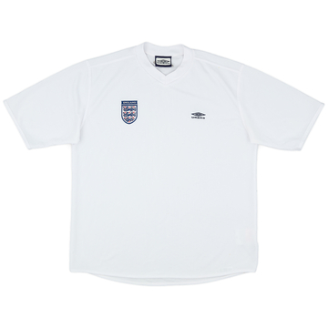 2001-02 England Umbro Training Shirt - 9/10 - (XL)