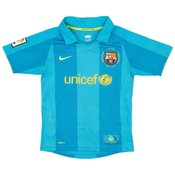 2007-09 Barcelona Away Shirt - 8/10 - (M.Boys)