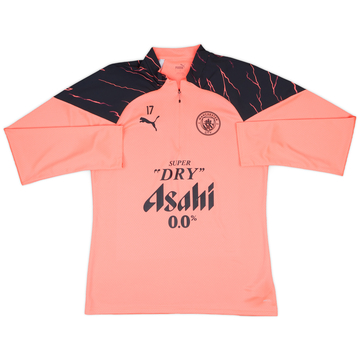 2023-24 Manchester City Player Issue 1/4 Zip Training Top #17 (De Bruyne) - As New - (L)