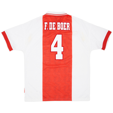 1998-99 Ajax Home Shirt F.De Boer #4 - 9/10 - (XL)