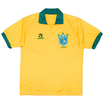 1990 Brazil Home Shirt - 8/10 - (L)
