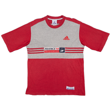 1998 France 98 Coupe De Monde adidas Cotton Tee - 8/10 - (M)