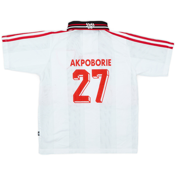 1997-98 Stuttgart Home Shirt Akpoborie #27 - 7/10 - (Y)