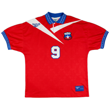 1997-99 Chile Home Shirt #9 (Zamorano) - 8/10 - (L)