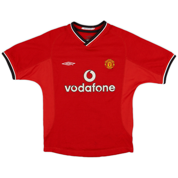 2000-02 Manchester United Home Shirt - 8/10 - (S.Boys)