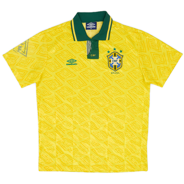 1991-93 Brazil Home Shirt - 6/10 - (L)