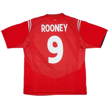 2004-06 England Away Shirt Rooney #9 - 5/10 - (XL)