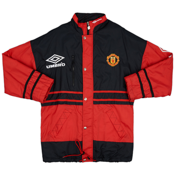 1996-97 Manchester United Umbro Padded Bench Coat - 9/10 - (S)