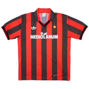 1991-92 AC Milan Home Shirt - 6/10 - (L)