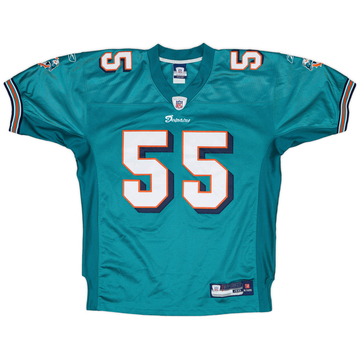 2007 Miami Dolphins Porter #55 Reebok Authentic Home Jersey - 8/10 - (S)