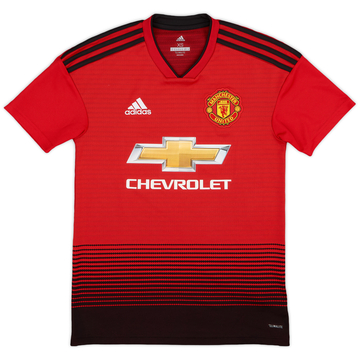 2018-19 Manchester United Home Shirt - 9/10 - (XS)