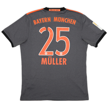 2016-17 Bayern Munich Away Shirt Muller #25 - 5/10 - (M)