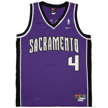 2002-04 Sacramento Kings Webber #4 Nike Swingman Away Jersey - 8/10 - (XL)