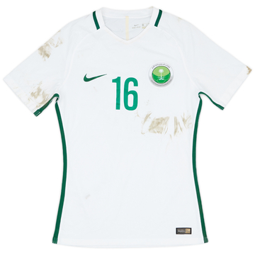 2017-18 Saudi Arabia Match Worn Home Shirt #16