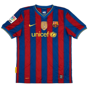 2009-10 Barcelona Home Shirt - 8/10 - (XL.Boys)