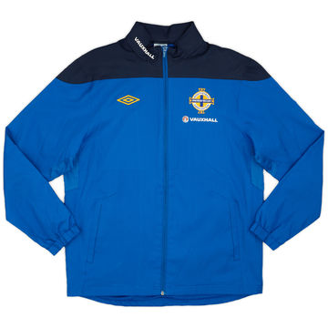 2011-12 Northern Ireland Umbro Hooded Track Jacket - 8/10 - (L)