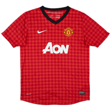 2012-13 Manchester United Home Shirt - 8/10 - (L.Boys)