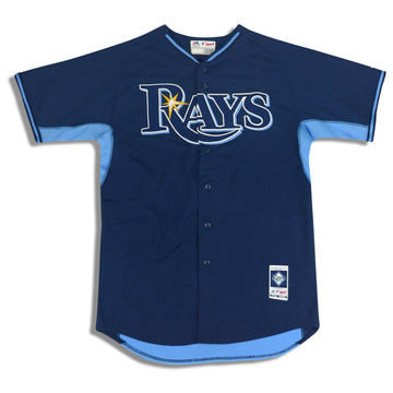 2010s Tampa Bay Rays Majestic Cool Base Jersey (Alternate) XL