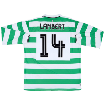 2004-05 Celtic Home L/S Shirt Lambert #14 - 6/10 - (XXL)