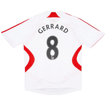 2007-08 Liverpool Away Shirt Gerrard #8 - 6/10 - (M)